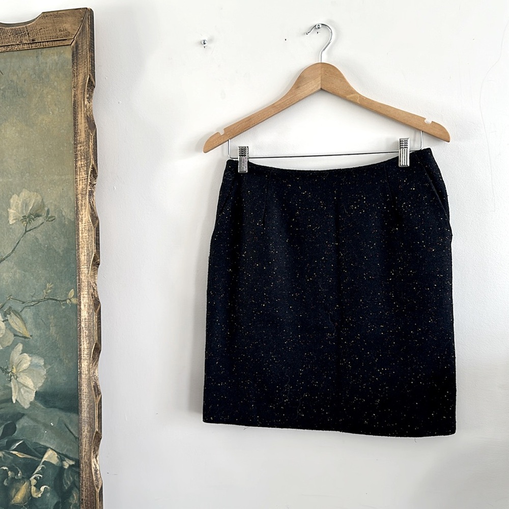 ModCloth Wool Navy Blue Skirt Size 6